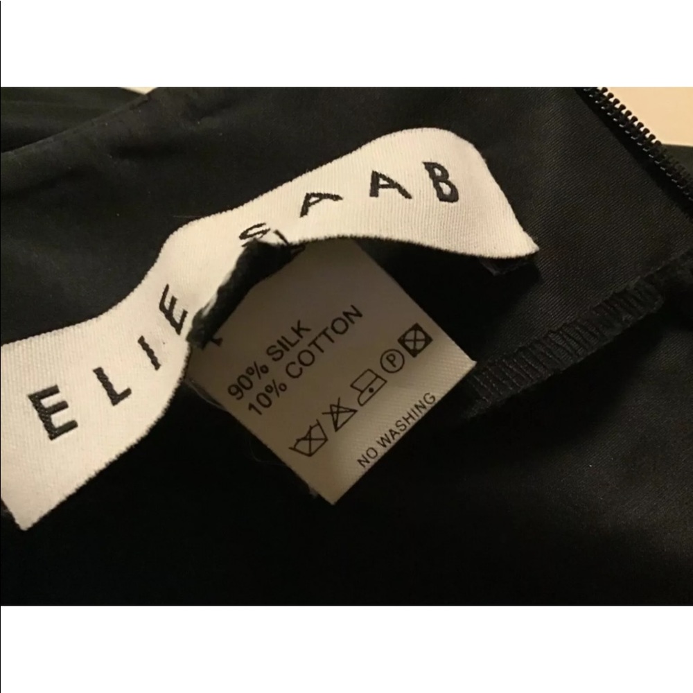 Elie Saab Lace Bodice Silk Blend Dress $3500 - Picture 9 of 10